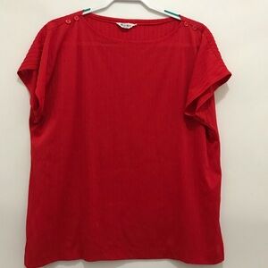 Vintage Mardi Modes Red Women's Top Size L